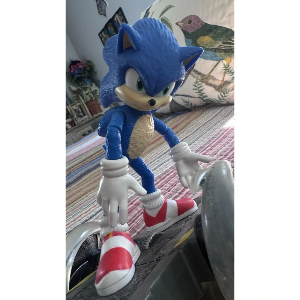 Sonic The Hedgehog Speed RC Skateboard Vehicle Gold Ring Remote READ